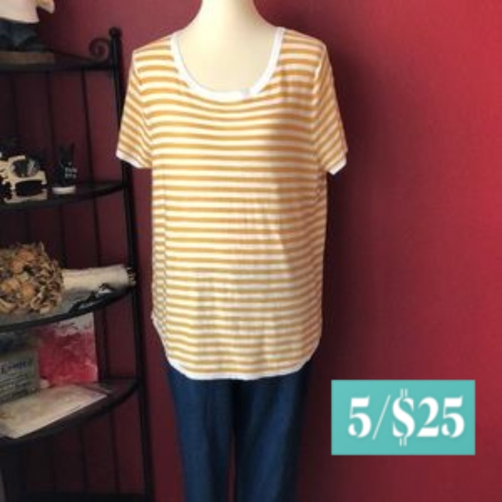 Loft Lightweight Cotton Strip Sweater